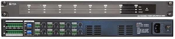 DA-150EH-AM 3CU MULTICHANNEL POWER AMPLIFIER DESIGNED FOR 100 V/70 V LINE HIGH-IMPEDANCE DISTRIBUTION
